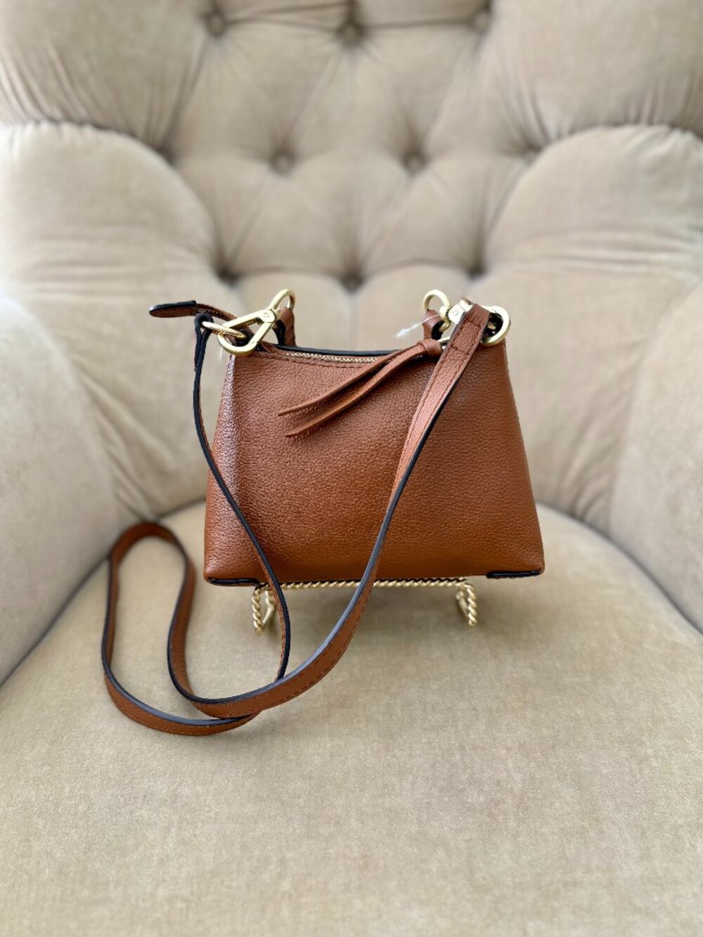 NEW Auth SEE By CHLOE Iconic JOAN MINI Pebbled Leather Crossbody Bag FABULOUS! - Picture 5 of 8